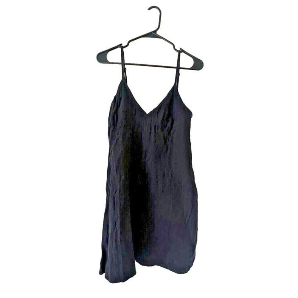 NWT Roxy Women Small 100% Cotton Black Gauzy Basic Strapless Beach Casual Romper